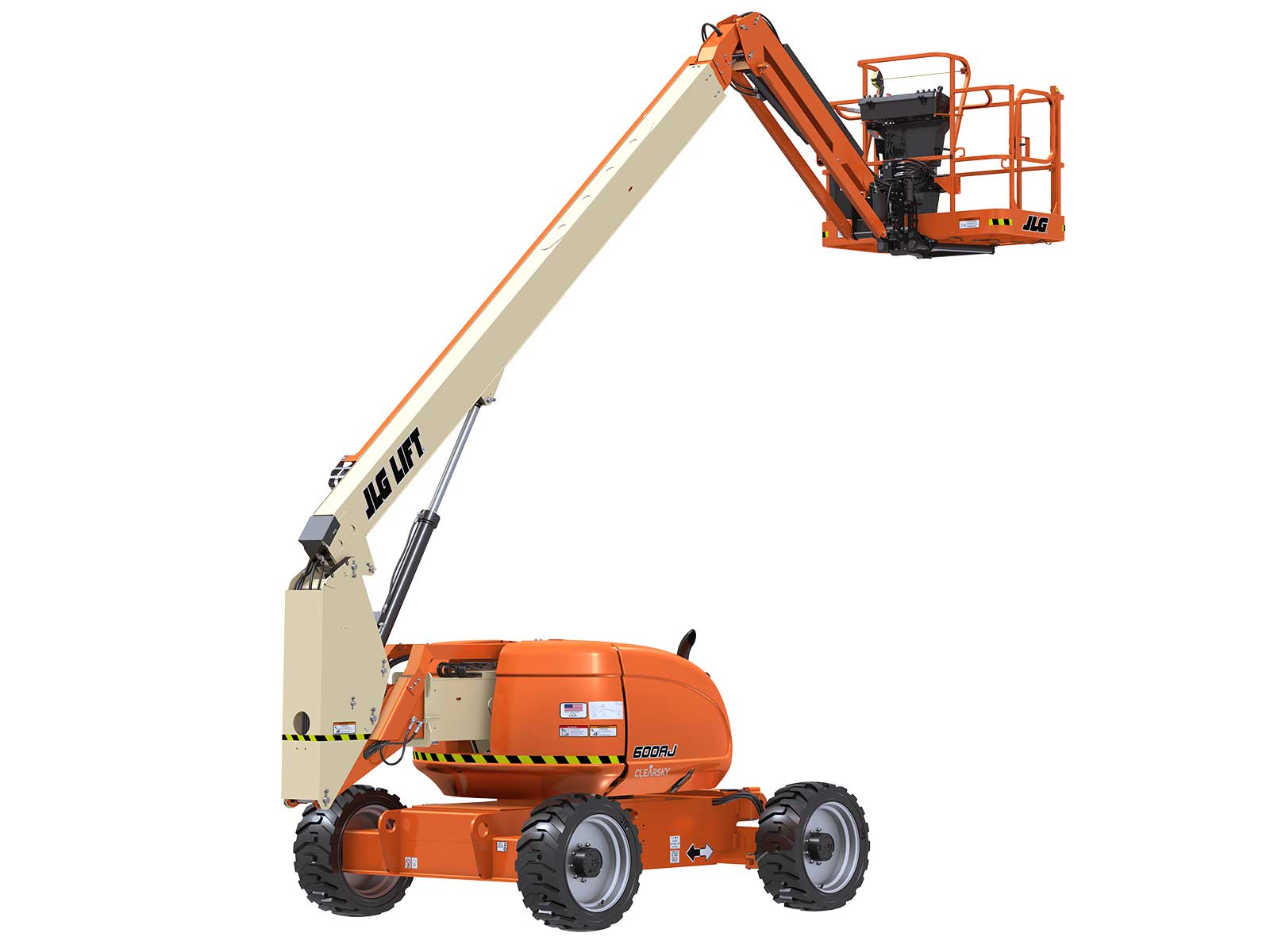 JLG 600AJ plataforma articulada diésel con brazo elevado